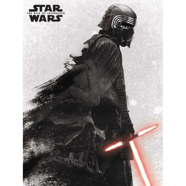 Star Wars: The Rise of Skywalker Kylo Ren Canvas Print Black/Grey 80cm x 60cm