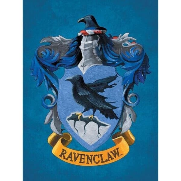 Harry Potter Ravenclaw Canvas Print Blue/Yellow 80cm x 60cm