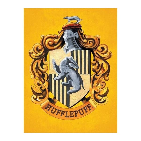 Harry Potter Hufflepuff Canvas Print Yellow 80cm x 60cm