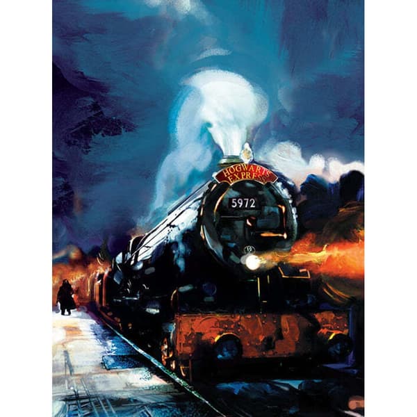 Harry Potter Hogwarts Express Canvas Print Brown/Cream/Black 30cm x 40cm