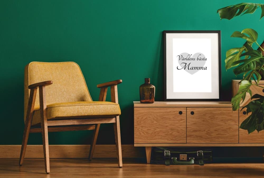 Världens bästa mamma poster mors dag a4 poster