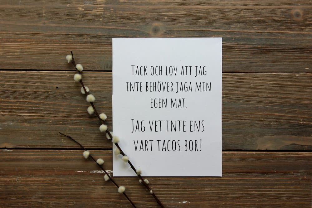 Tack och lov att a4 rolig poster