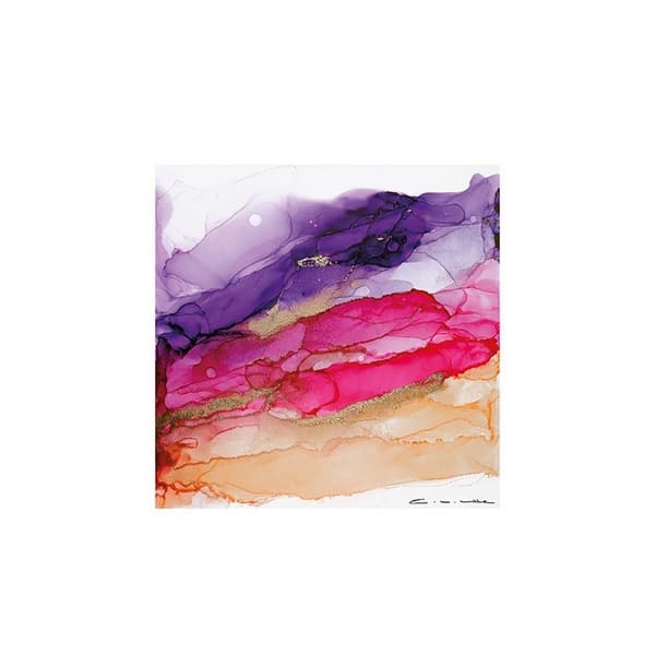 Charlotte Vale Sherbet Print Purple/Pink/Brown 30cm x 30cm