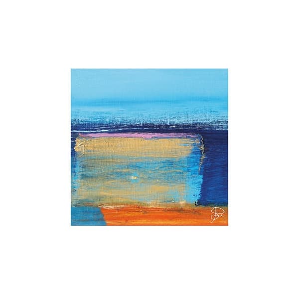 Joanna Srokol Guldtryk Blue/Orange/White 30cm x 30cm