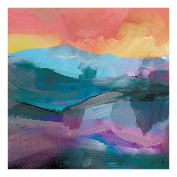 Dan Hobday Land farver lærred print