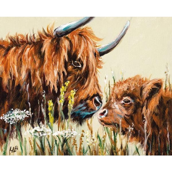Louise Brown Mother´s Love Framed Canvas Print