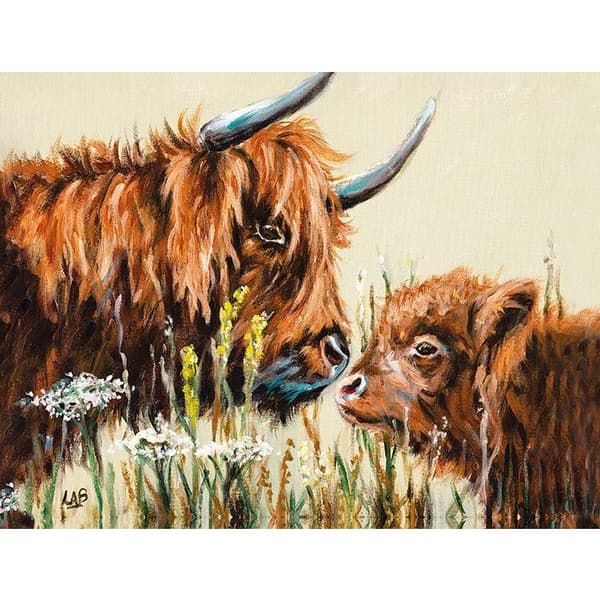Louise Brown Mother´s Love Framed Canvas Print