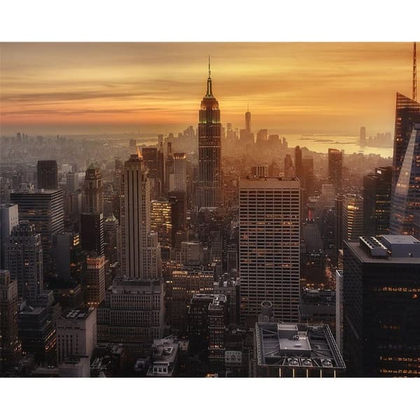 Pyramid International Manhattan´s Light lærred print