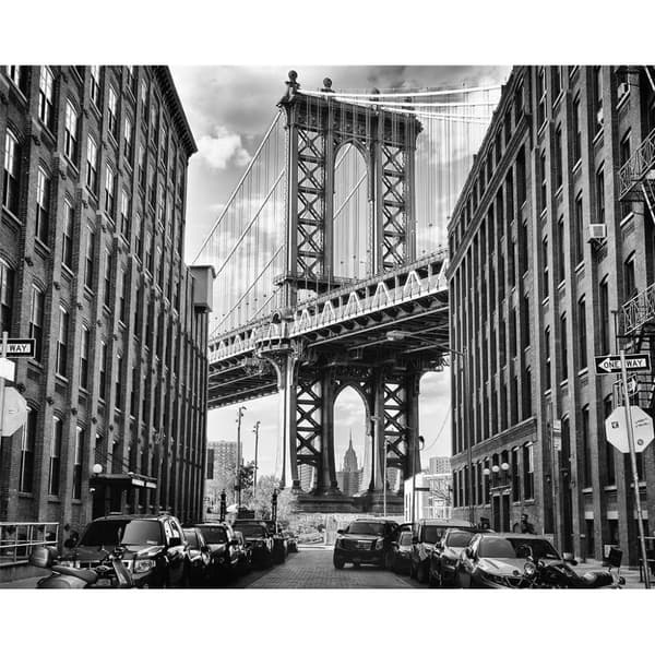 Pyramid International In America Canvas Print Black/White 60cm x 80cm