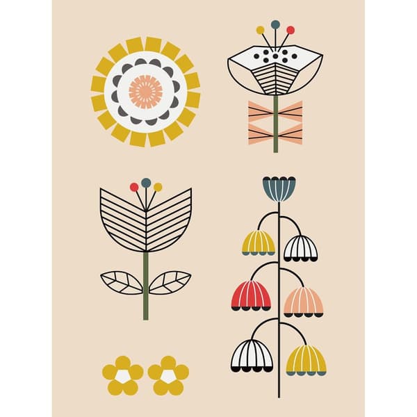 Lyndy Hants Mixed Flowers I Canvas Print