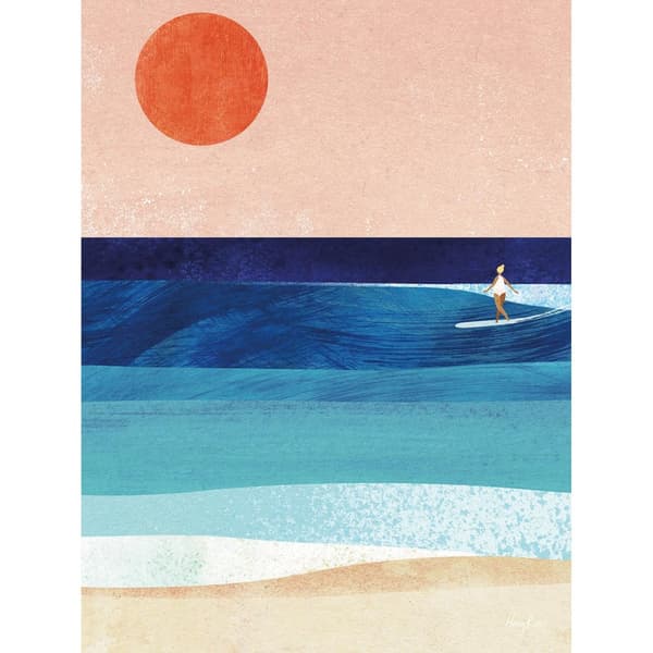 Henry Rivers Surfer Canvas Print