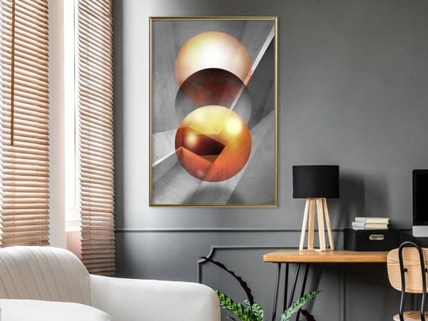 Inramad Poster / Tavla - Enchanted Globes
