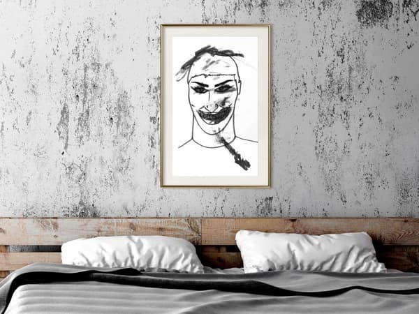 Inramad Poster / Tavla - Scary Clown