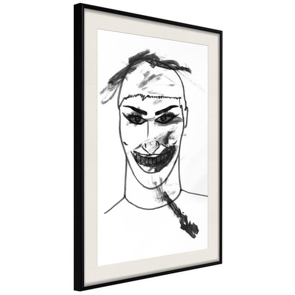 Inramad Poster / Tavla - Scary Clown