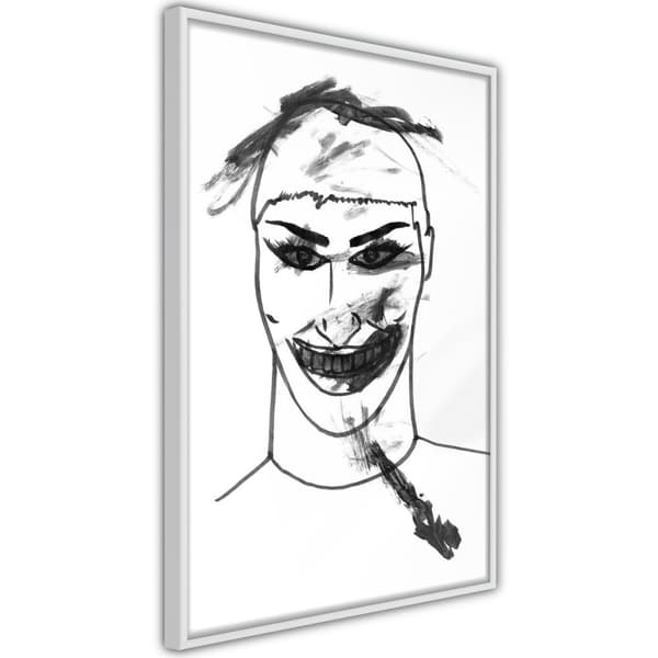 Inramad Poster / Tavla - Scary Clown