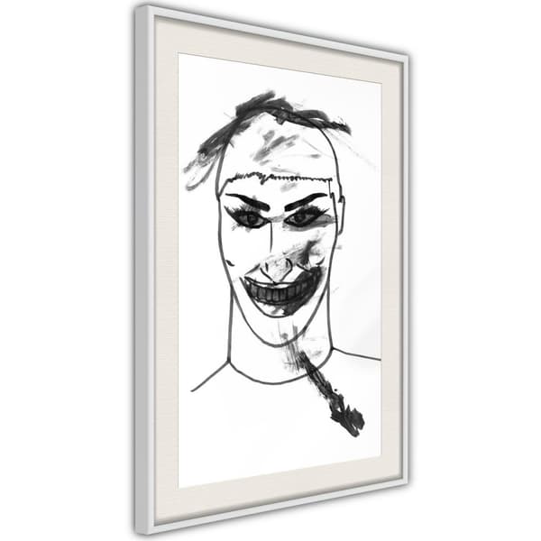 Inramad Poster / Tavla - Scary Clown