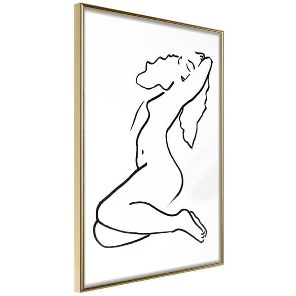 Inramad Poster / Tavla - Coquettish Pose