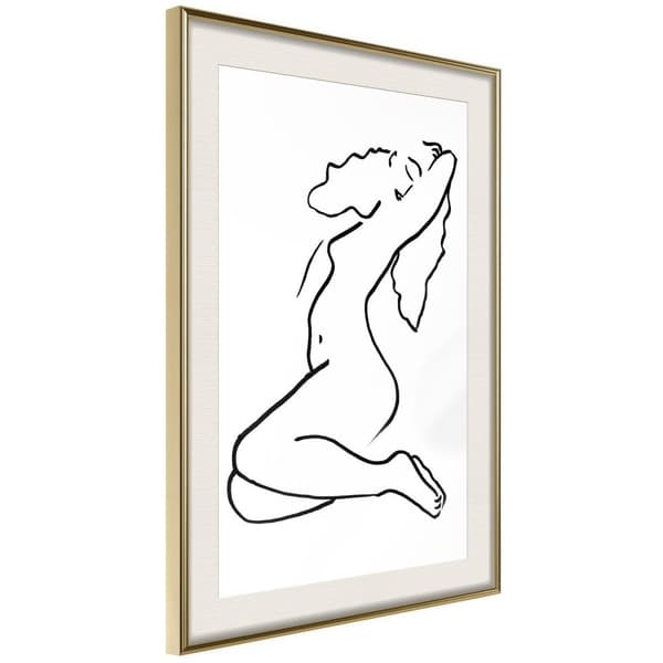 Inramad Poster / Tavla - Coquettish Pose