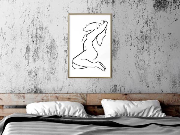 Inramad Poster / Tavla - Coquettish Pose