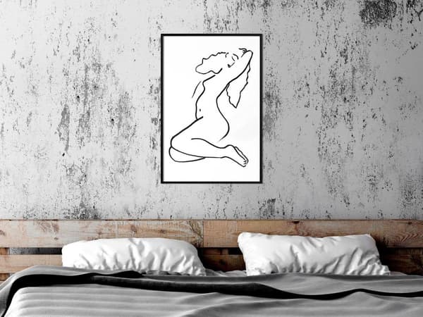 Inramad Poster / Tavla - Coquettish Pose