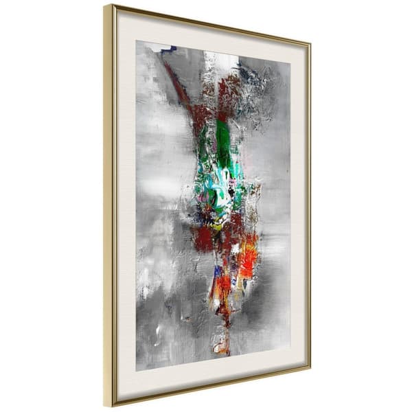 Inramad Poster / Tavla - Contradiction of Opinions Guldram med passepartout 20x30