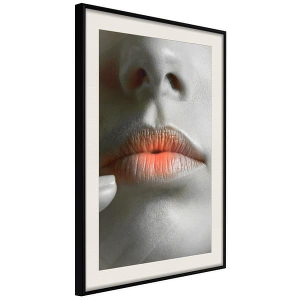 Inramad Poster / Tavla - Ombre Lips