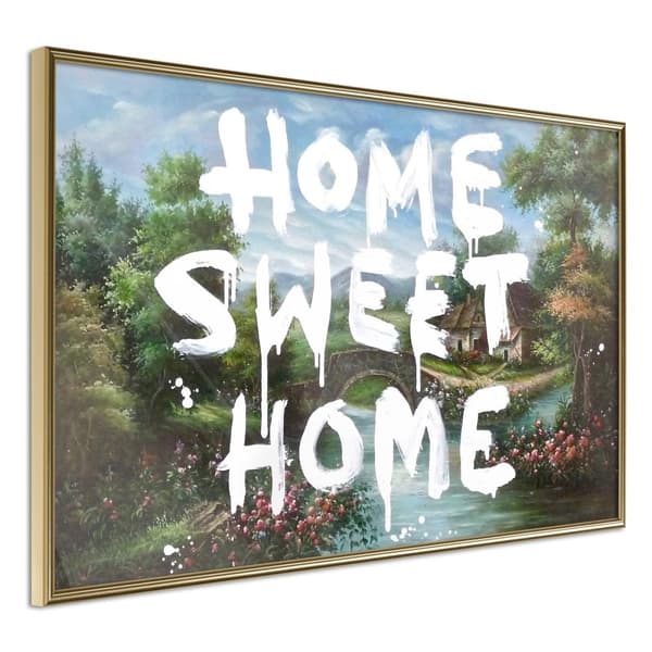 Inramad Poster / Tavla - There's No Place Like Home
