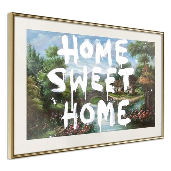 Inramad Poster / Tavla - There's No Place Like Home