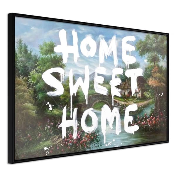 Inramad Poster / Tavla - There's No Place Like Home