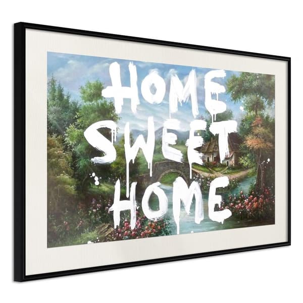 Inramad Poster / Tavla - There's No Place Like Home