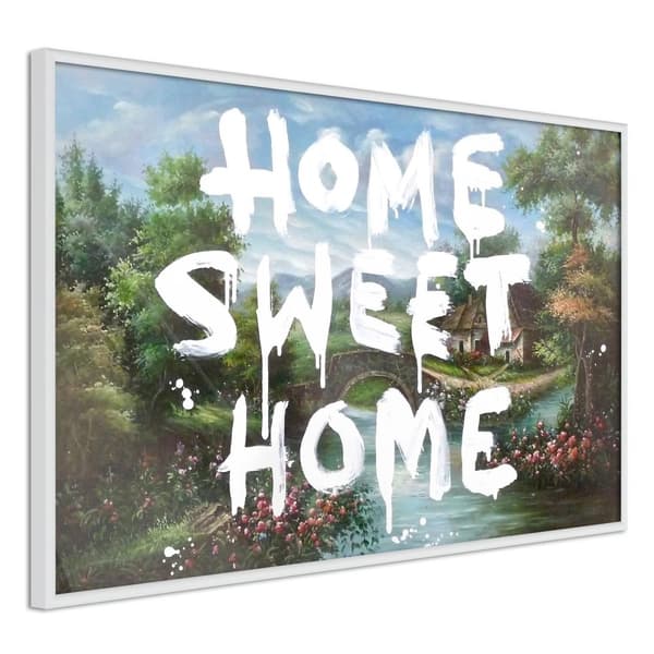 Inramad Poster / Tavla - There's No Place Like Home