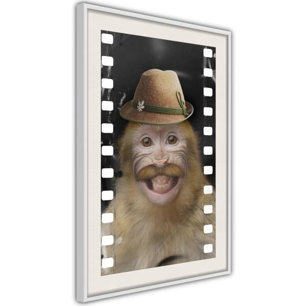 Inramad Poster / Tavla - Dressed Up Monkey
