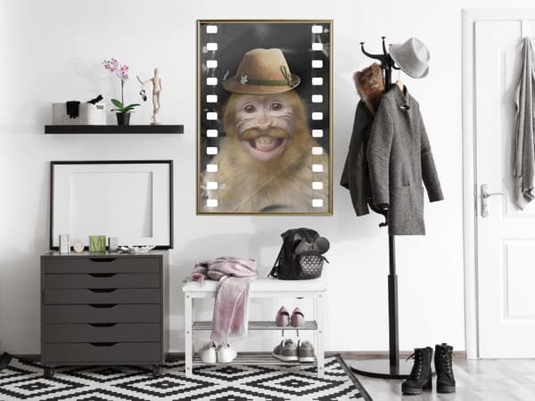 Inramad Poster / Tavla - Dressed Up Monkey