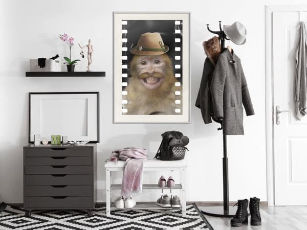 Inramad Poster / Tavla - Dressed Up Monkey