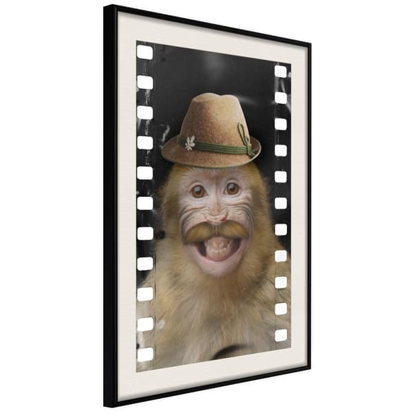 Inramad Poster / Tavla - Dressed Up Monkey