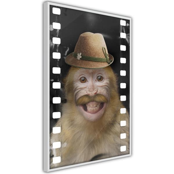 Inramad Poster / Tavla - Dressed Up Monkey