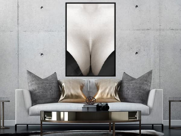 Inramad Poster / Tavla - Delicate Skin