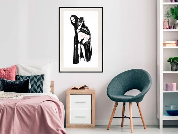 Inramad Poster / Tavla - Moona Lisa