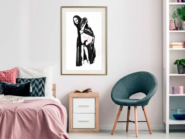 Inramad Poster / Tavla - Moona Lisa
