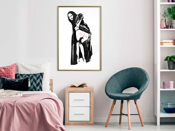 Inramad Poster / Tavla - Moona Lisa