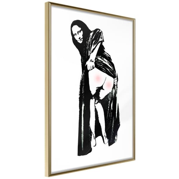 Inramad Poster / Tavla - Moona Lisa