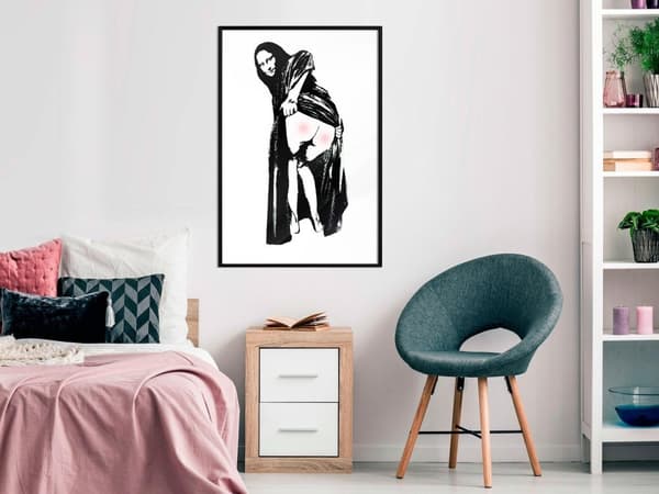 Inramad Poster / Tavla - Moona Lisa