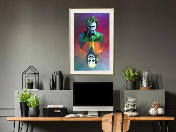 Inramad Poster / Tavla - Two Faces of a Villain