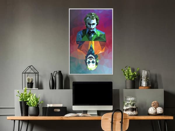 Inramad Poster / Tavla - Two Faces of a Villain