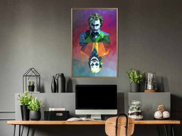 Inramad Poster / Tavla - Two Faces of a Villain