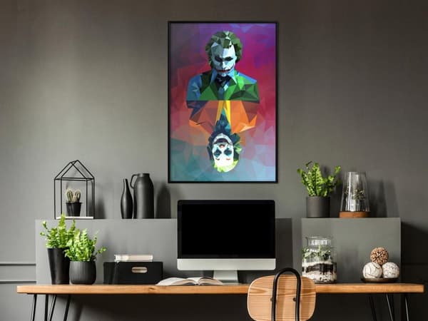 Inramad Poster / Tavla - Two Faces of a Villain