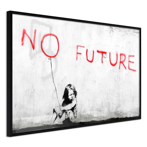 Inramad Poster / Tavla - Banksy: No Future