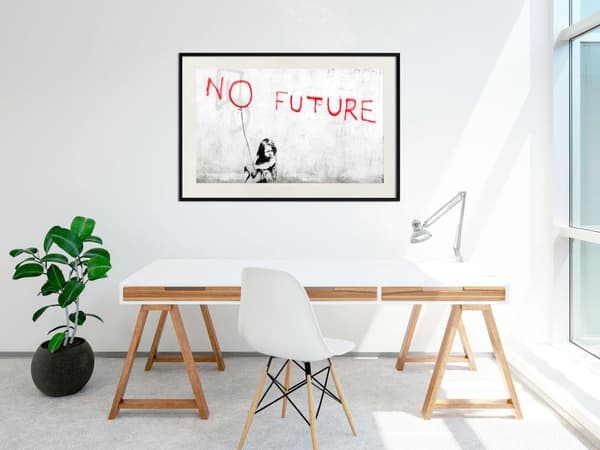 Inramad Poster / Tavla - Banksy: No Future