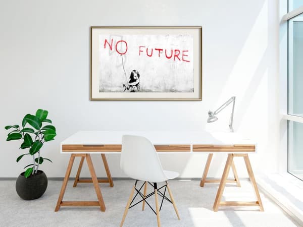 Inramad Poster / Tavla - Banksy: No Future