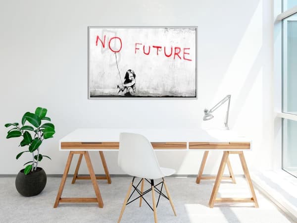 Inramad Poster / Tavla - Banksy: No Future